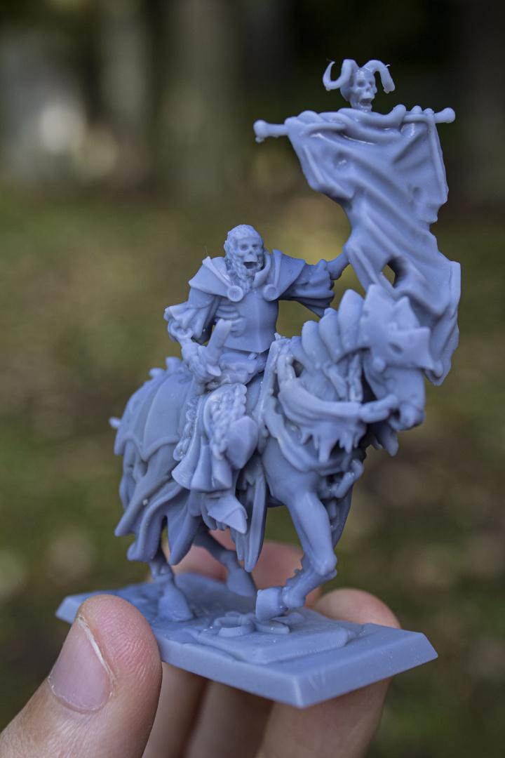 Dark Knights with Command Group 10 models Highland Miniatures Transilvanya Undead Cavalry various scales (US tariffs are pre-paid by us)