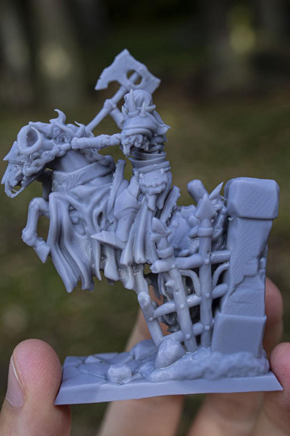 Dark Knights with Command Group 10 models Highland Miniatures Transilvanya Undead Cavalry various scales (US tariffs are pre-paid by us)