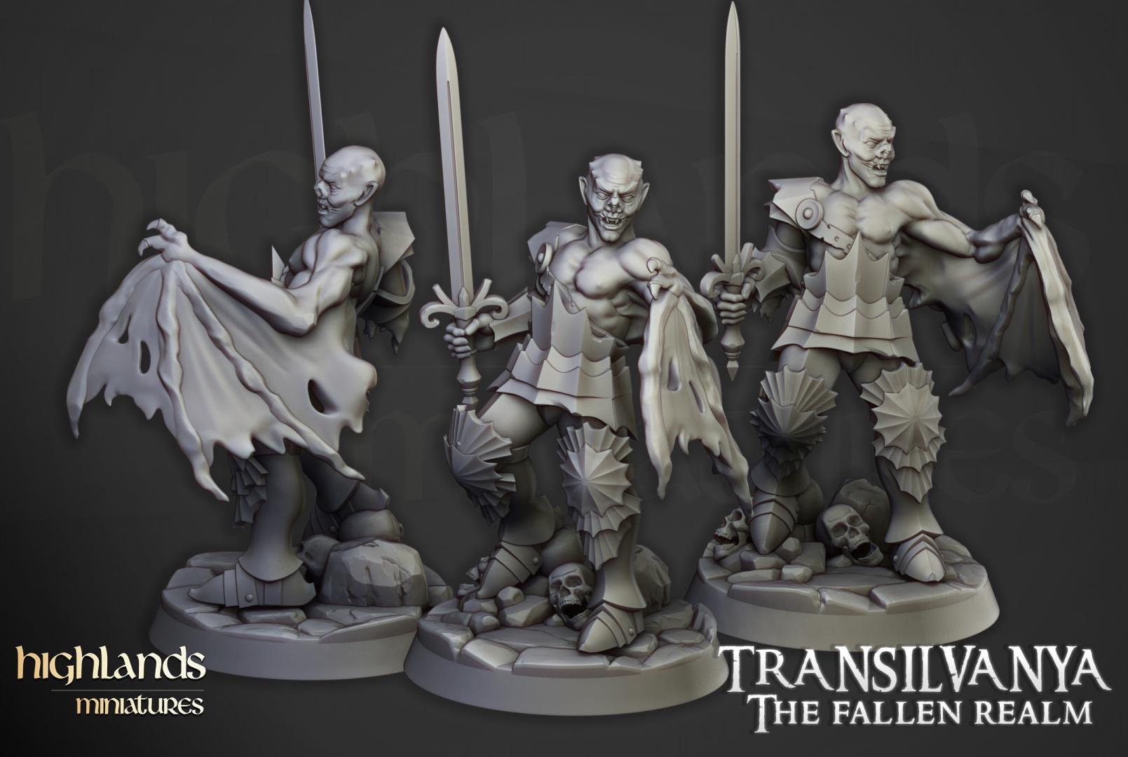 Vlad Vacari 2 models Highland Miniatures Transilvanya Undead Hero Various Scales (US tariffs are pre-paid by us)