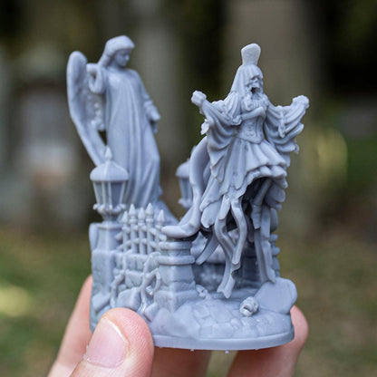 Lady Violet Undead Champion with Scenic Base Highland Miniatures Hero Various Scales (US tariffs are pre-paid by us)