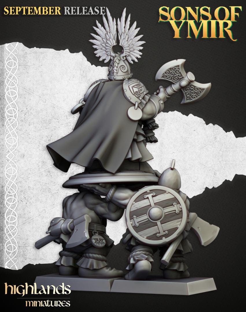 Dwarf King Ulric of Thrym Heim Highland Miniatures Hero Various Scales (US tariffs are pre-paid by us)
