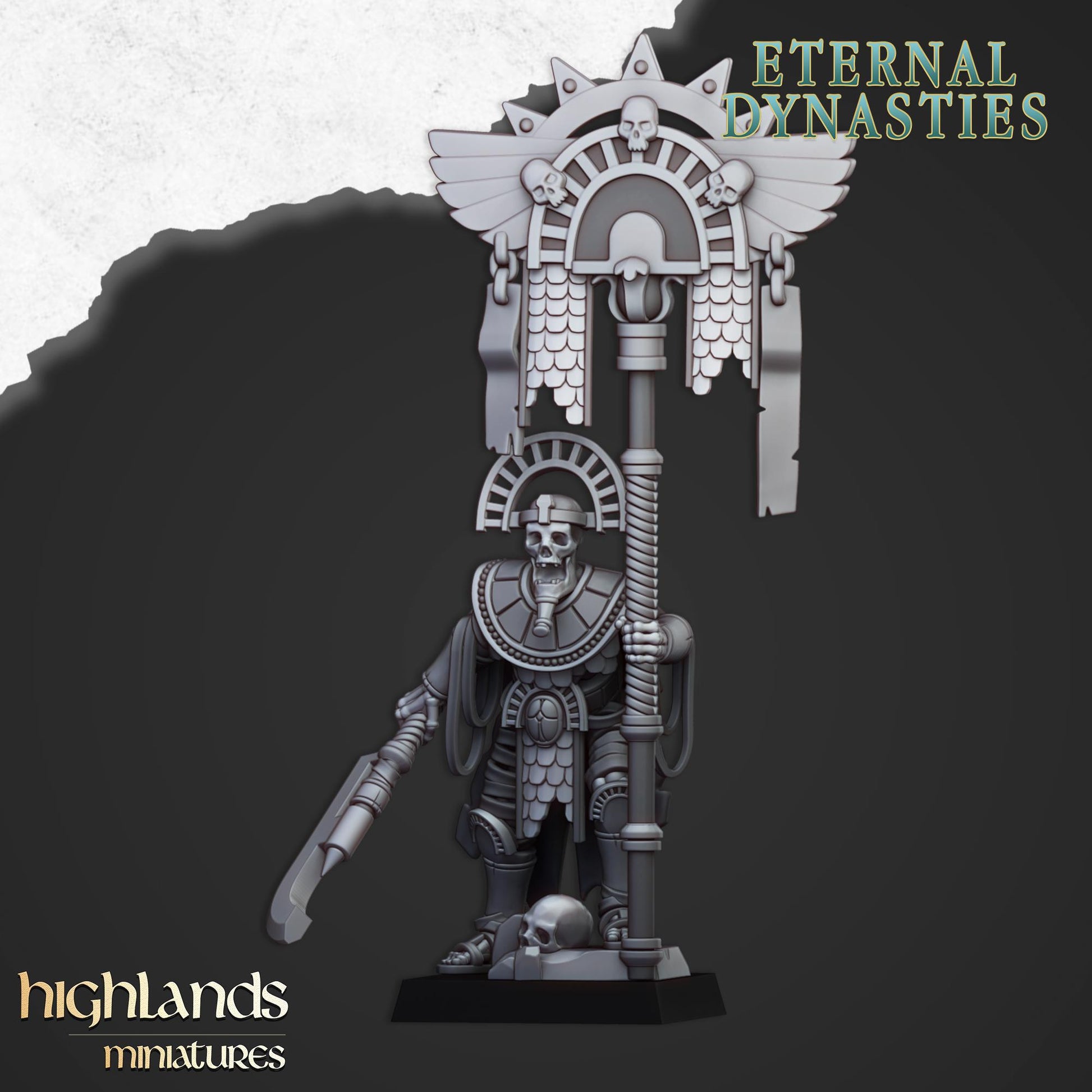 Eternal Pharaoh Banner Highland Miniatures Various Scales (US tariffs are pre-paid by us)