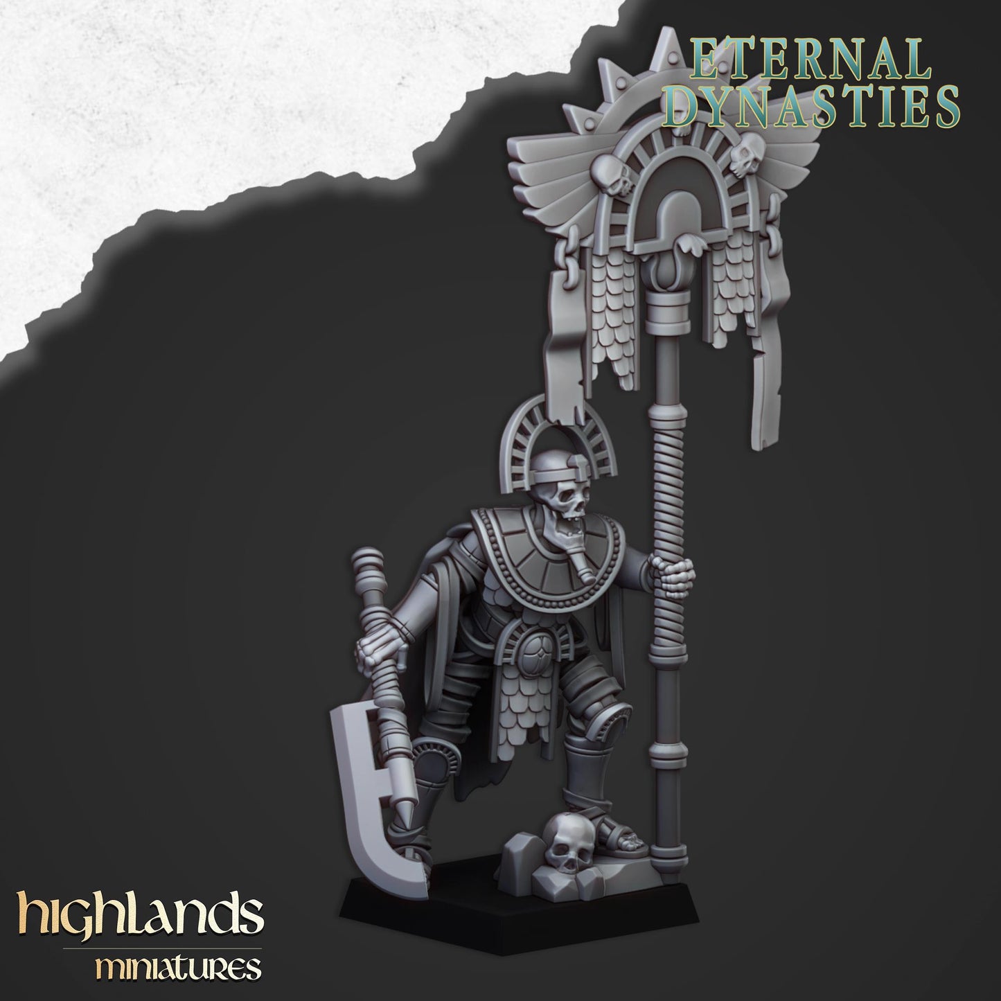 Eternal Pharaoh Banner Highland Miniatures Various Scales (US tariffs are pre-paid by us)