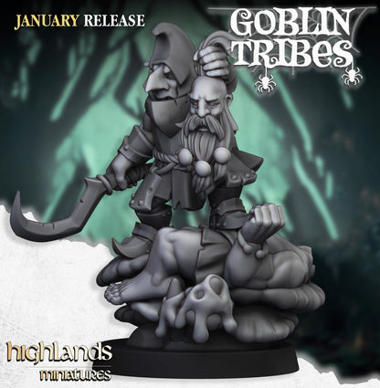 Swamp Goblin Boss Highland Miniatures Hero Various Scales (US tariffs are pre-paid by us)