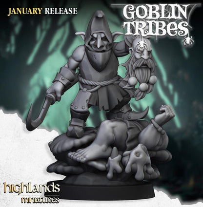 Swamp Goblin Boss Highland Miniatures Hero Various Scales (US tariffs are pre-paid by us)