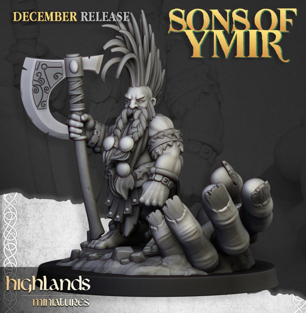 Dwarf Giant Seeker with Scenic Base Highland Miniatures Hero Various Scales (US tariffs are pre-paid by us)