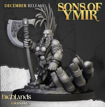 Dwarf Giant Seeker with Scenic Base Highland Miniatures Hero Various Scales (US tariffs are pre-paid by us)