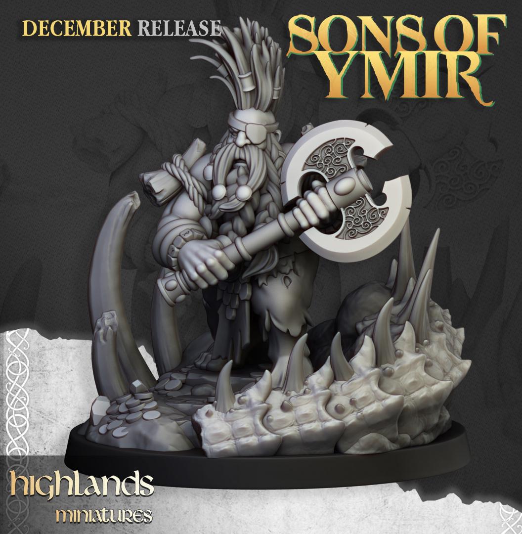 Dwarf Dragon Seeker with Scenic Base Highland Miniatures Hero Various Scales (US tariffs are pre-paid by us)