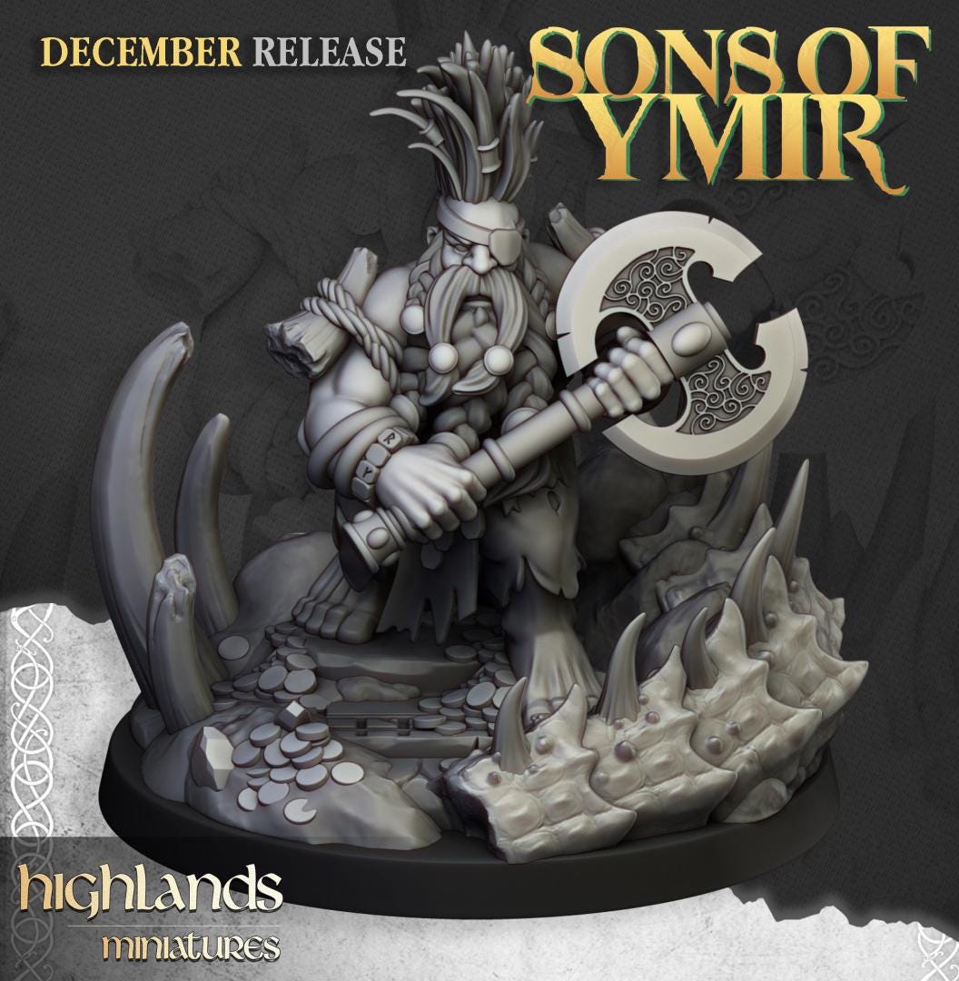 Dwarf Dragon Seeker with Scenic Base Highland Miniatures Hero Various Scales (US tariffs are pre-paid by us)