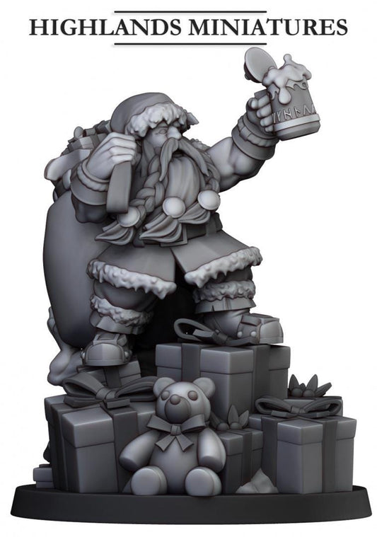 Santa Dwarf Highland Miniatures Various Scales (US tariffs are pre-paid by us)