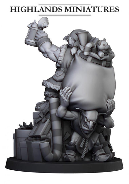 Santa Dwarf Highland Miniatures Various Scales (US tariffs are pre-paid by us)