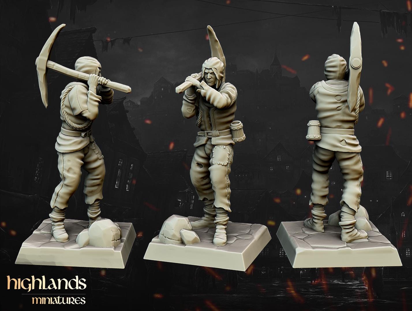 Trebuchet with Crew Highland Miniatures Various Scales (US tariffs are pre-paid by us)