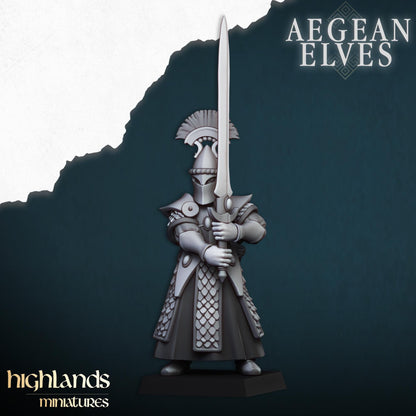 Swords of Messara Aegean Elves with Command Group 10 models Highland Miniatures Various Scales (US tariffs are pre-paid by us)