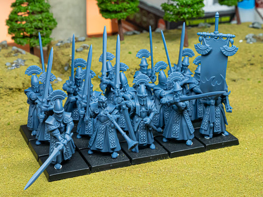 Swords of Messara Aegean Elves with Command Group 10 models Highland Miniatures Various Scales (US tariffs are pre-paid by us)
