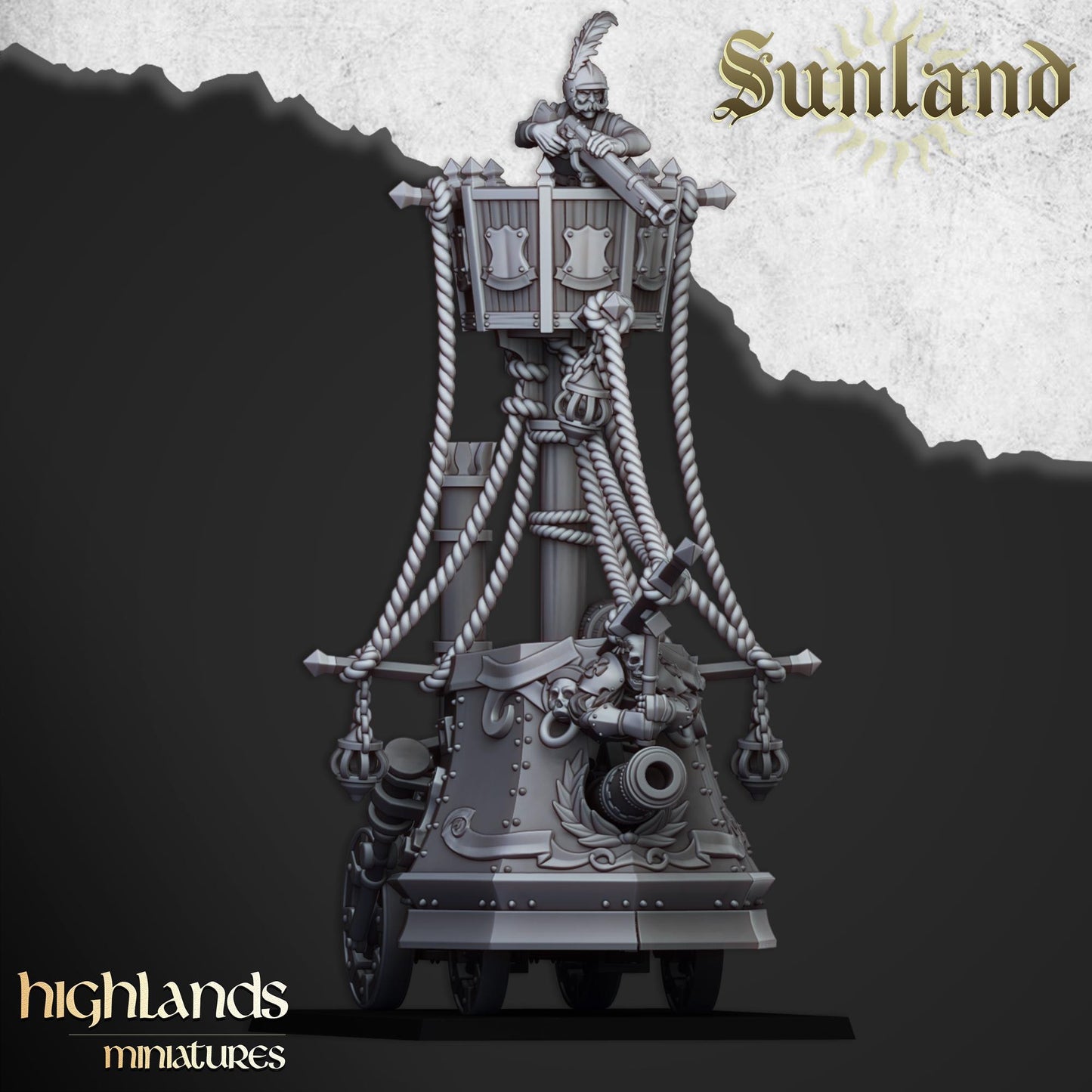 Sunland Ironclad Battleship Highland Miniatures War Machine various scales (US tariffs are pre-paid by us)