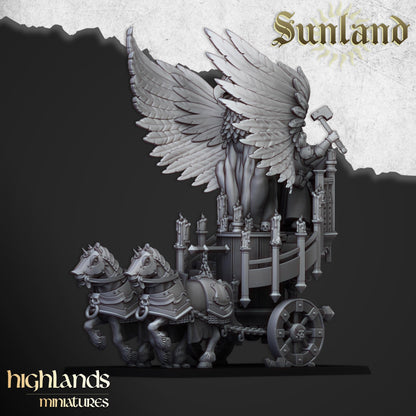 Sunland Altar Wagon with Champion Highland Miniatures Hero Various Scales (US tariffs are pre-paid by us)