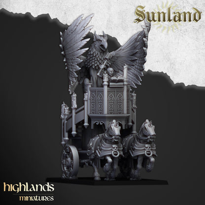 Sunland Altar Wagon with Champion Highland Miniatures Hero Various Scales (US tariffs are pre-paid by us)