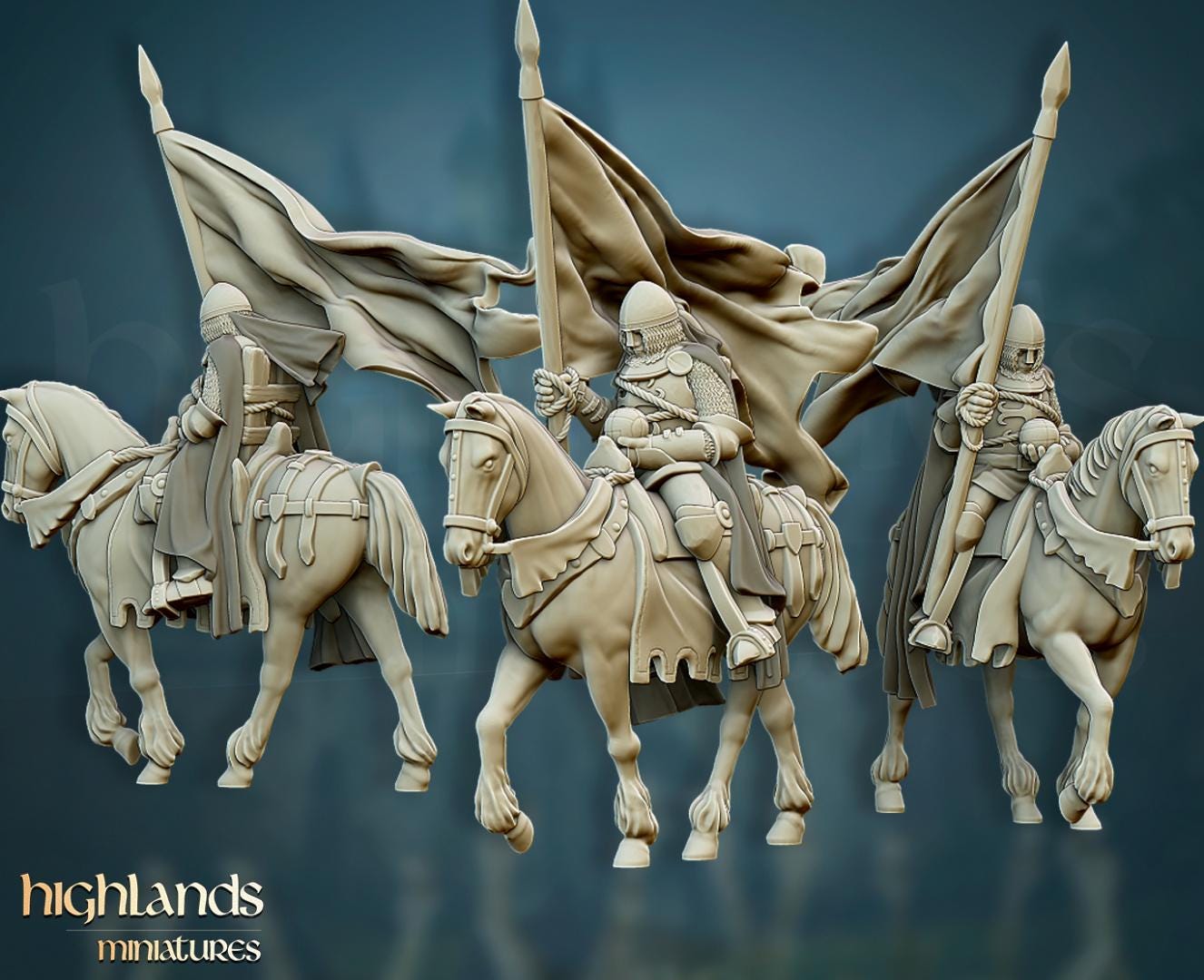 Reliquary 3 models and a Mount Highland Miniatures Hero Various Scales (US tariffs are pre-paid by us)