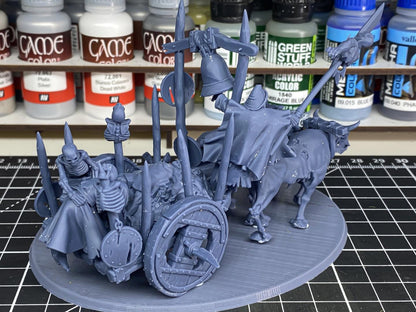 Corpse Cart with Crew Highland Miniatures Transilvanya Undead Various Scales (US tariffs are pre-paid by us)