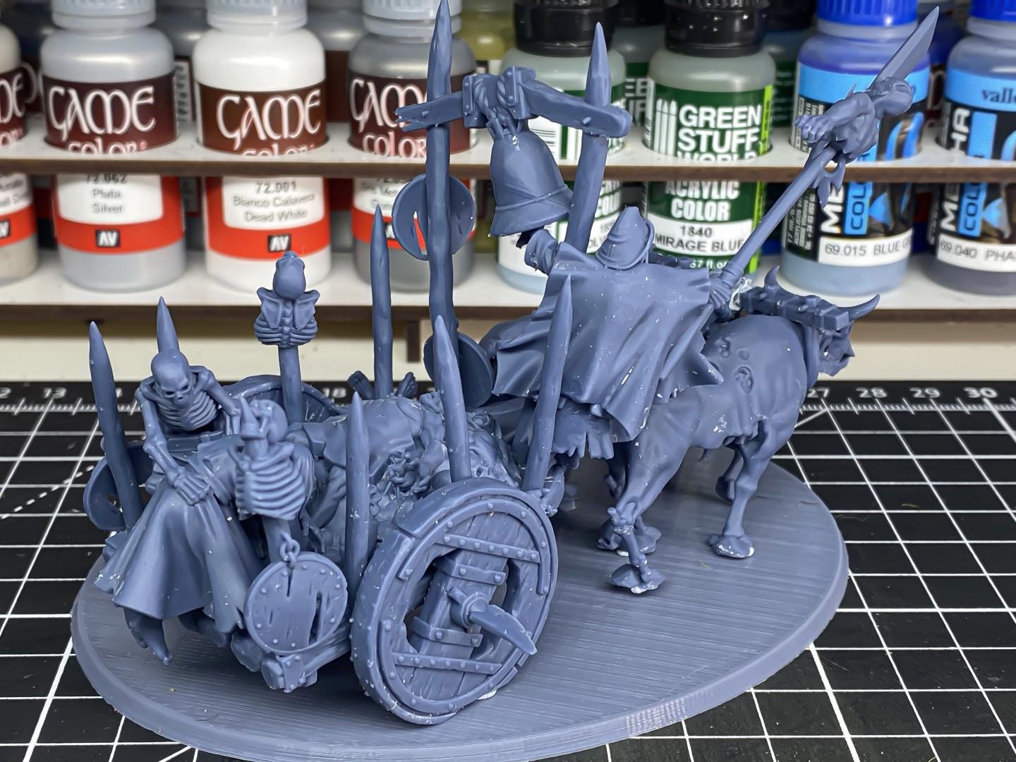 Corpse Cart with Crew Highland Miniatures Transilvanya Undead Various Scales (US tariffs are pre-paid by us)
