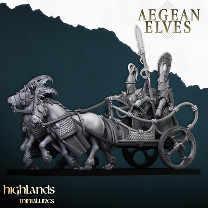 Aegean Elven Chariot Highland Miniatures Various Scales (US tariffs are pre-paid by us)