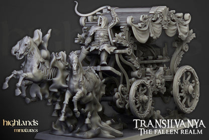 Boyar Chariot Highland Miniatures Transilvanya Undead Various Scales (US tariffs are pre-paid by us)