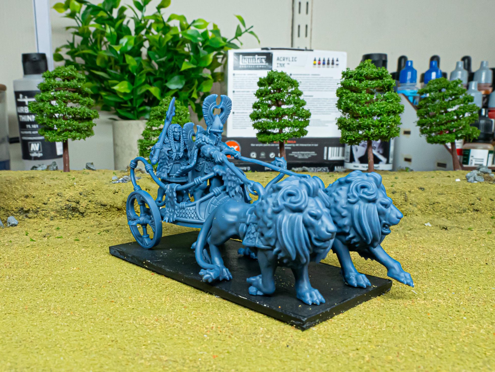 Nemean Lions Chariot Aegean Elves Highland Miniatures Various Scales (US tariffs are pre-paid by us)