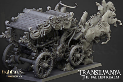 Boyar Chariot Highland Miniatures Transilvanya Undead Various Scales (US tariffs are pre-paid by us)