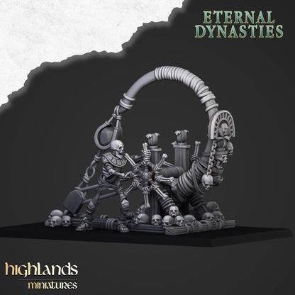 Eternal Ancient Stone Thrower with Crew Highland Miniatures Undead Various Scales (US tariffs are pre-paid by us)