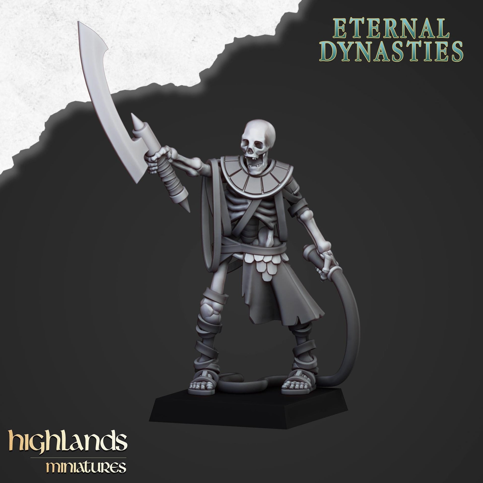 Eternal Ancient Stone Thrower with Crew Highland Miniatures Undead Various Scales (US tariffs are pre-paid by us)
