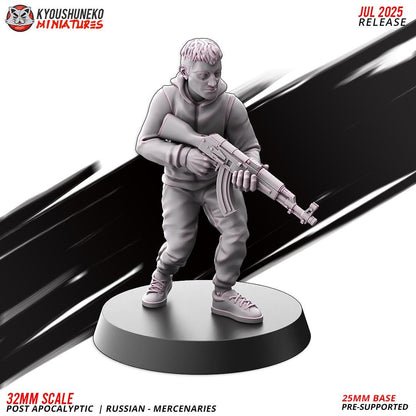 Post Apocalyptic Mercenaries Squad (6 models) Various Scales SF Wargaming (US tariffs are pre-paid by us)