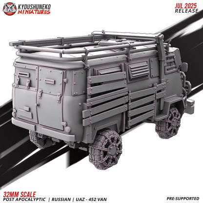 Post Apocalyptic Russian UAZ 4552 Van Various Scales SF Wargaming (US tariffs are pre-paid by us)