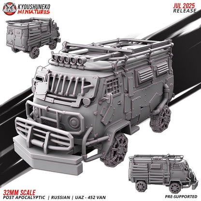 Post Apocalyptic Russian UAZ 4552 Van Various Scales SF Wargaming (US tariffs are pre-paid by us)