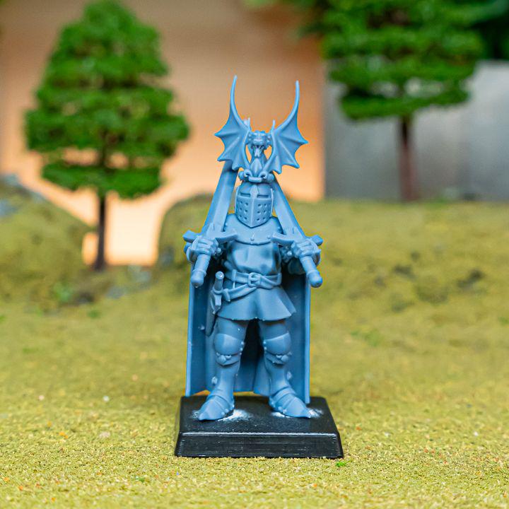 Dismounted Sir Jaume with dual swords Highland Miniatures Gallia Hero Various Scales (US tariffs are pre-paid by us)