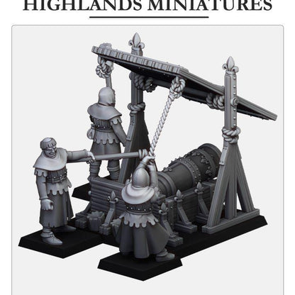 Gallia Bombard with Crew Highland Miniatures Various Scales (US tariffs are pre-paid by us)