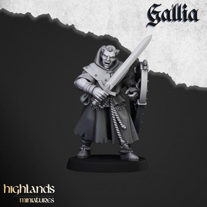 Gallia Pilgrims 11 models and Shrine Highland Miniatures Various Scales (US tariffs are pre-paid by us)