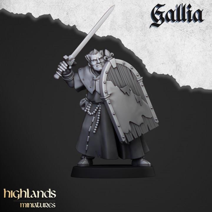 Gallia Pilgrims 11 models and Shrine Highland Miniatures Various Scales (US tariffs are pre-paid by us)
