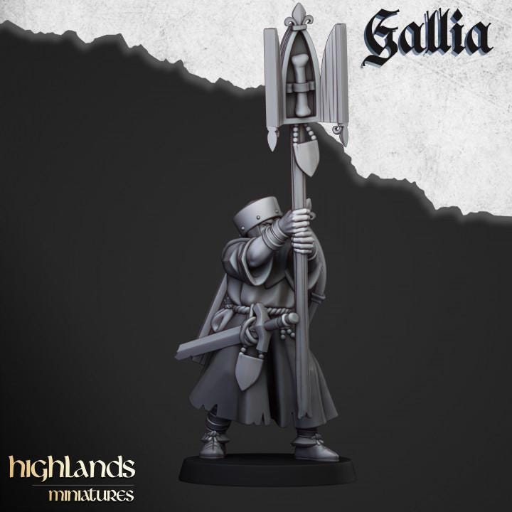 Gallia Pilgrims 11 models and Shrine Highland Miniatures Various Scales (US tariffs are pre-paid by us)