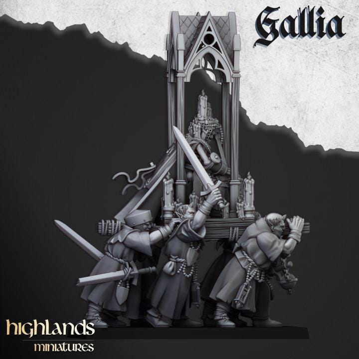 Gallia Pilgrims 11 models and Shrine Highland Miniatures Various Scales (US tariffs are pre-paid by us)