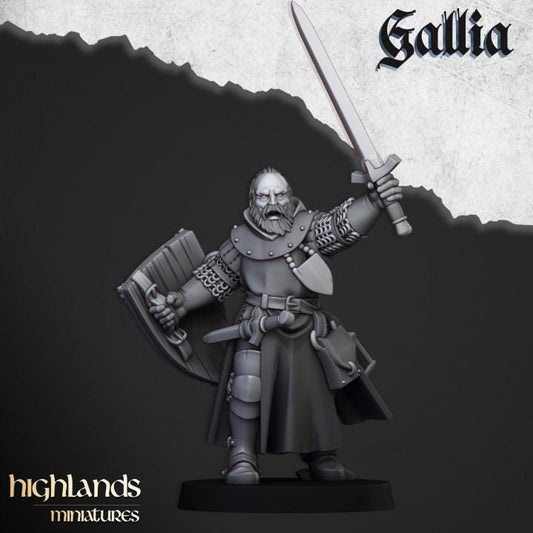 Hero Questing Knight on Foot Highland Miniatures Various Scales (US tariffs are pre-paid by us)