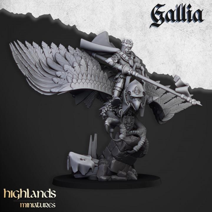 Robert The Gallia on Griffon Highland Miniatures Hero Various Scales (US tariffs are pre-paid by us)