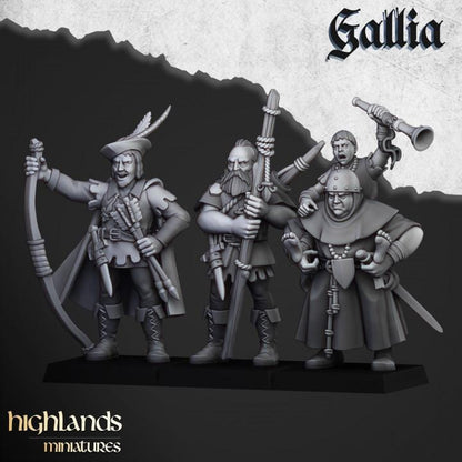 Robin Hood and the Sherwood Archers 10 models Highland Miniatures Various Scales (US tariffs are pre-paid by us)