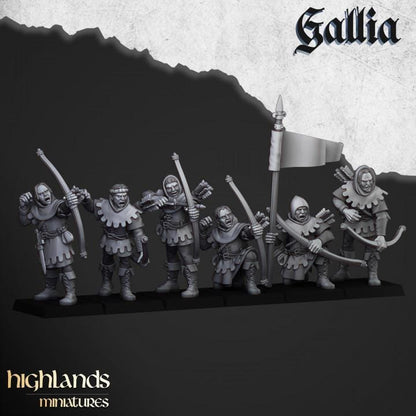 Robin Hood and the Sherwood Archers 10 models Highland Miniatures Various Scales (US tariffs are pre-paid by us)