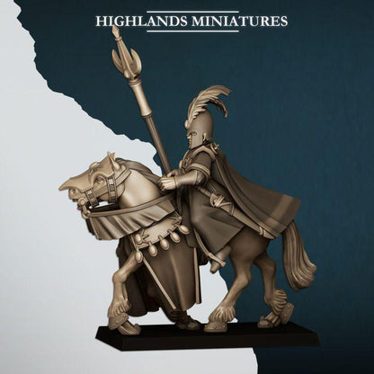 Mounted Aegean Elven Mage on Horse Highland Miniatures Hero Various Scales (US tariffs are pre-paid by us)