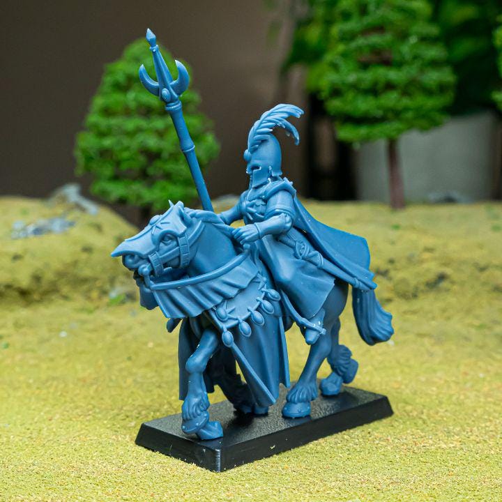 Mounted Aegean Elven Mage on Horse Highland Miniatures Hero Various Scales (US tariffs are pre-paid by us)
