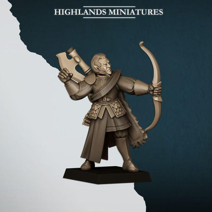 Nemean Lions with Bows Elves with Command Group 10 models Highland Miniatures Various Scales (US tariffs are pre-paid by us)