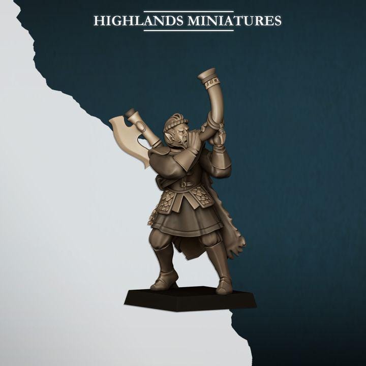 Nemean Lions with Bows Elves with Command Group 10 models Highland Miniatures Various Scales (US tariffs are pre-paid by us)