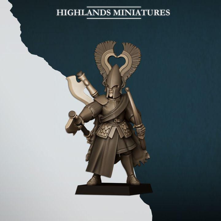 Nemean Lions with Bows Elves with Command Group 10 models Highland Miniatures Various Scales (US tariffs are pre-paid by us)