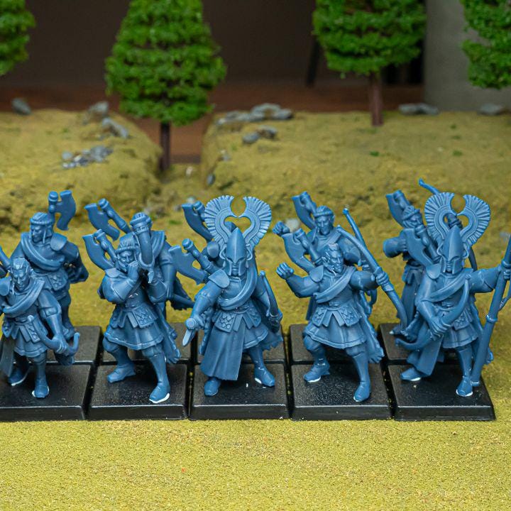 Nemean Lions with Bows Elves with Command Group 10 models Highland Miniatures Various Scales (US tariffs are pre-paid by us)