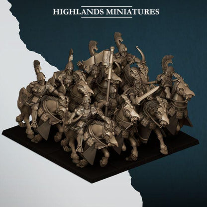 Aegean Elves Sea Hippeis with Command Group 10 models Highland Miniatures Cavalry various scales (US tariffs are pre-paid by us)